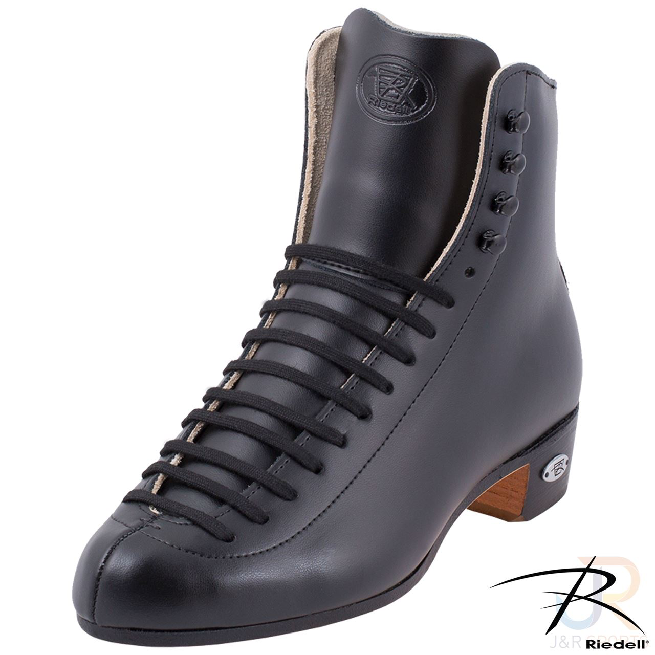 Riedell 220 Retro High Top Skate Boots - Black