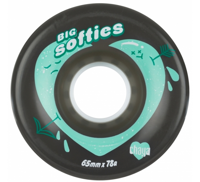 Big Softies 65mm/78a - Clear Black - 4 Pack