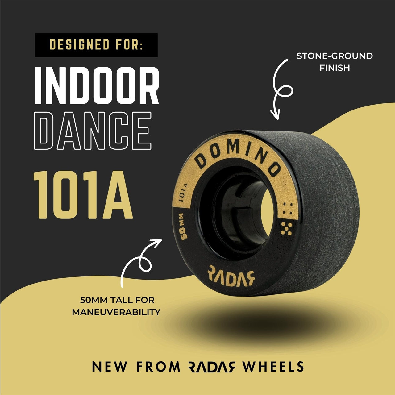 Radar Domino Wheels - 4 Pack- 50 x 31mm