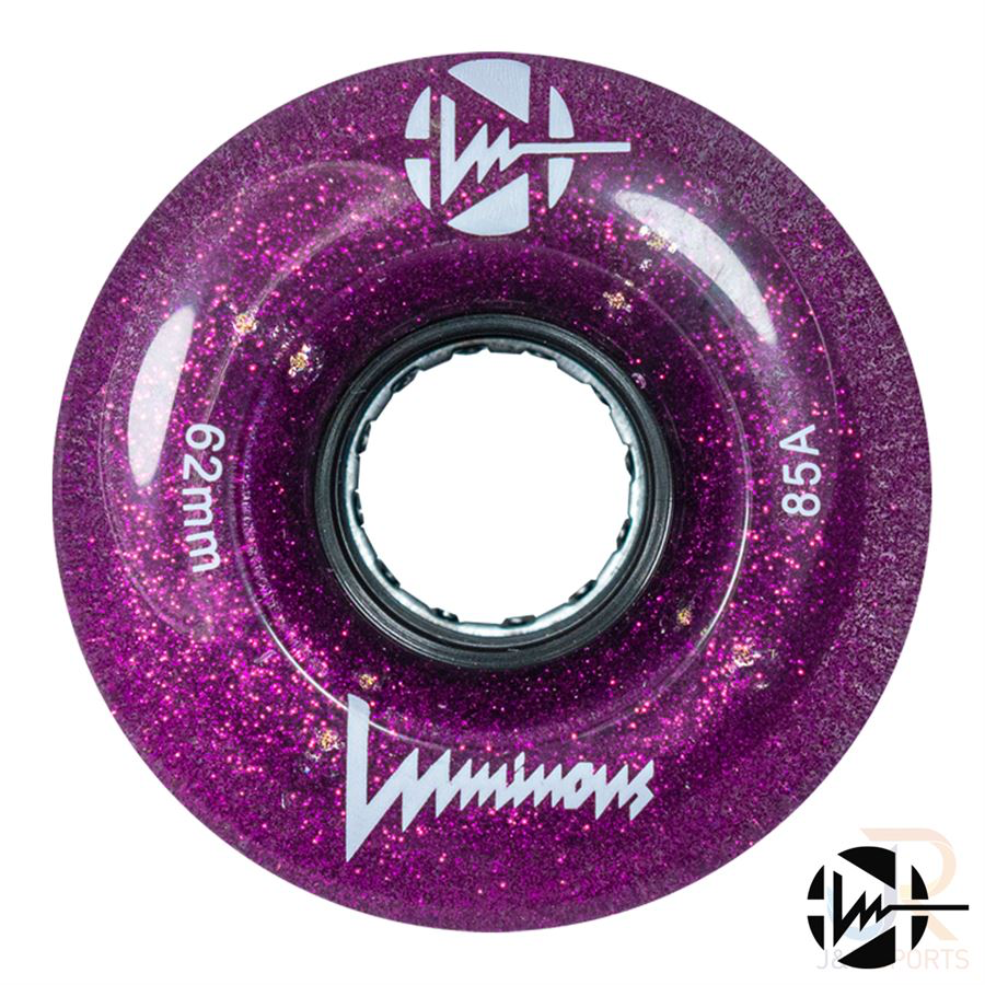 LUMINOUS LED WHEELS - 62mm/85a - 4 PACK - LOADS OF COLOURS!