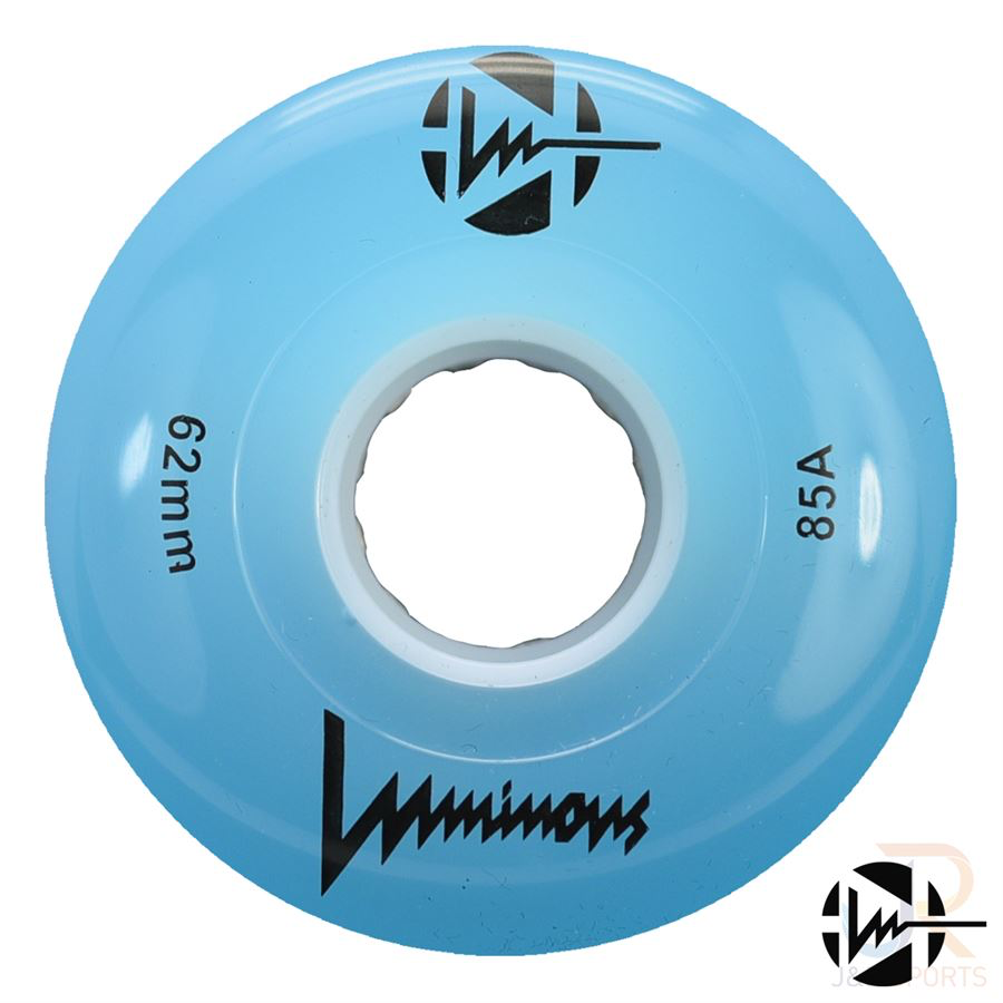 LUMINOUS LED WHEELS - 62mm/85a - 4 PACK - LOADS OF COLOURS!