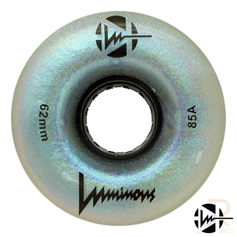 LUMINOUS LED WHEELS - 62mm/85a - 4 PACK - LOADS OF COLOURS!