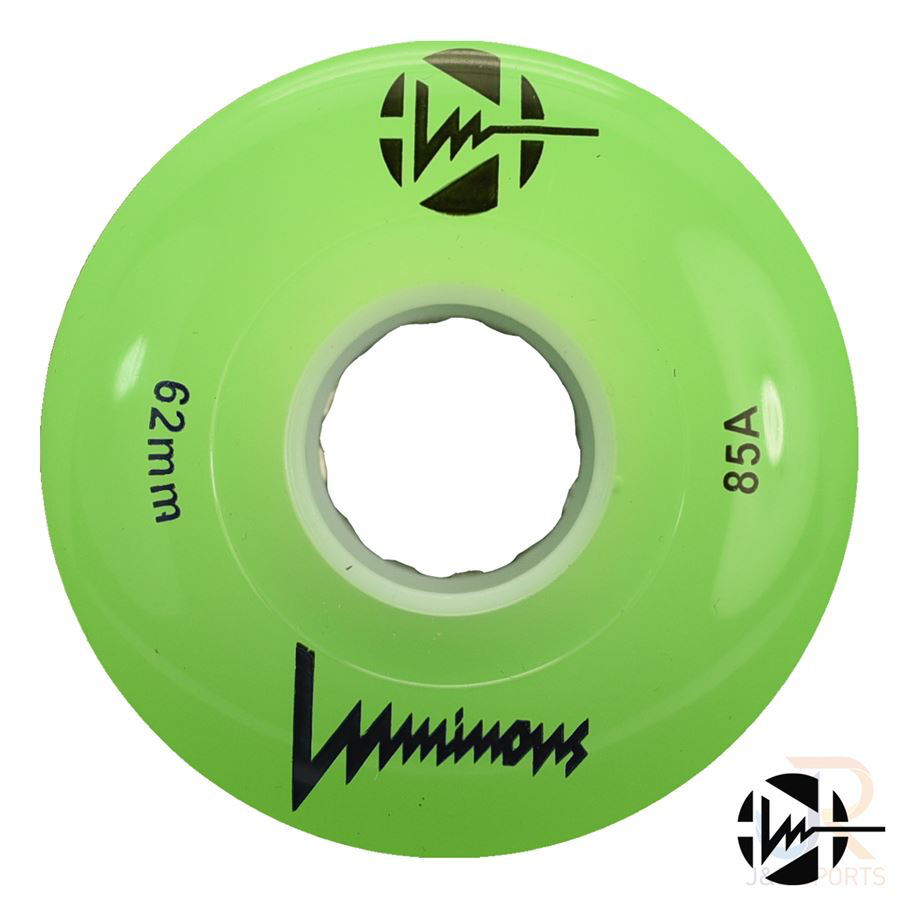 LUMINOUS LED WHEELS - 62mm/85a - 4 PACK - LOADS OF COLOURS!