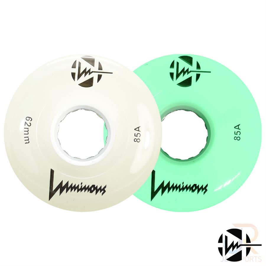 LUMINOUS LED WHEELS - 62mm/85a - 4 PACK - LOADS OF COLOURS!