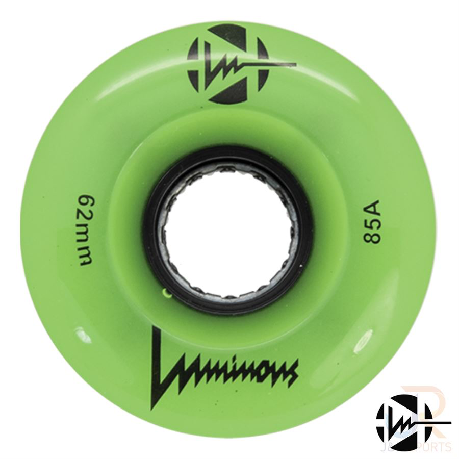 LUMINOUS LED WHEELS - 62mm/85a - 4 PACK - LOADS OF COLOURS!