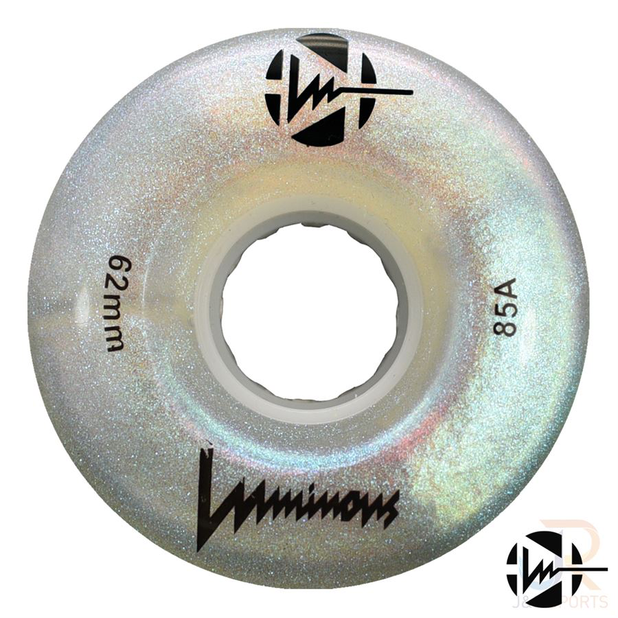 LUMINOUS LED WHEELS - 62mm/85a - 4 PACK - LOADS OF COLOURS!