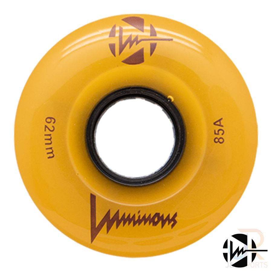 LUMINOUS LED WHEELS - 62mm/85a - 4 PACK - LOADS OF COLOURS!