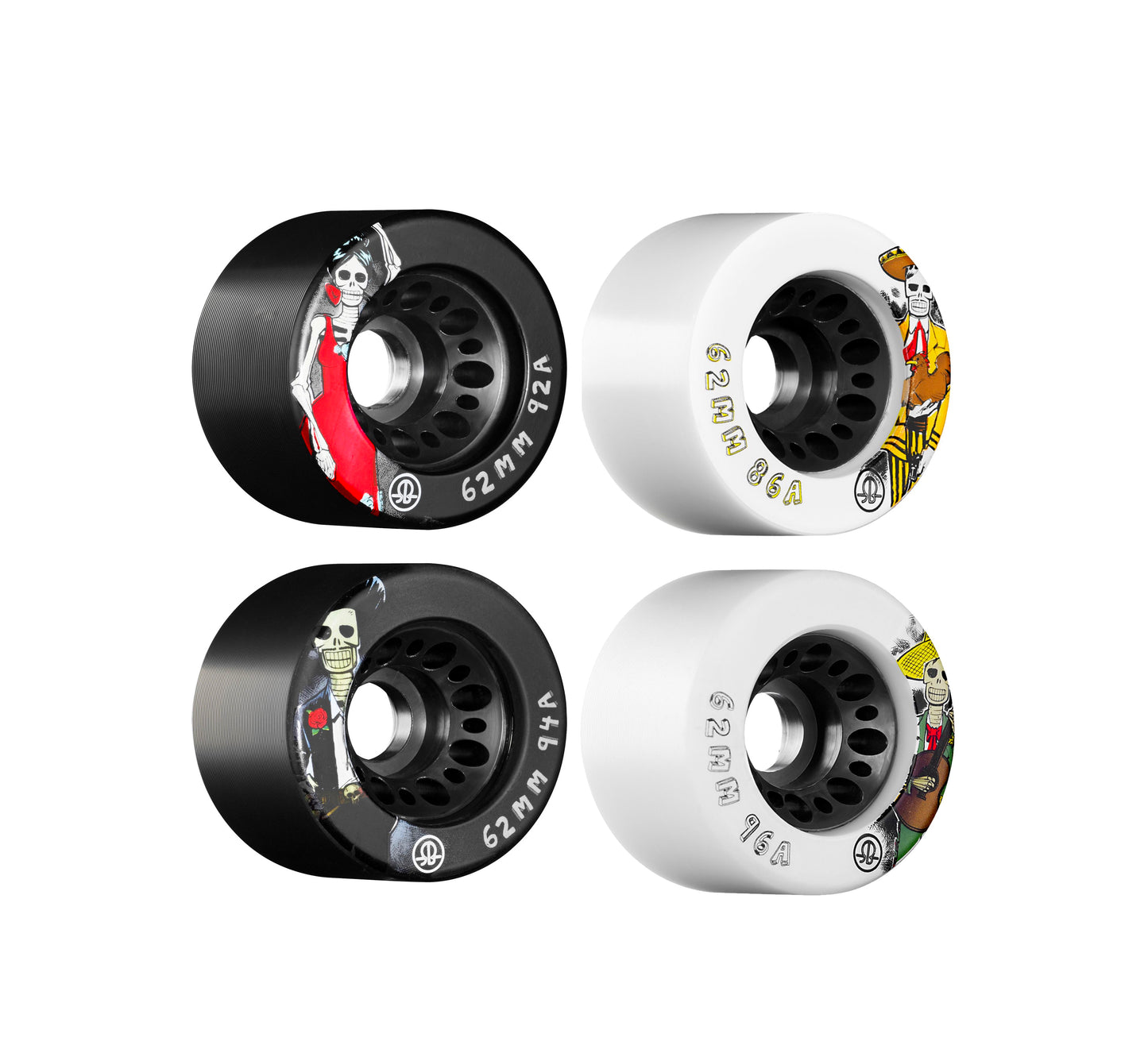 RollerBones DOTD Speed Wheels 4 Pack 62mm