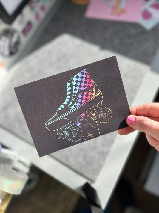 Rainbow Vans Print