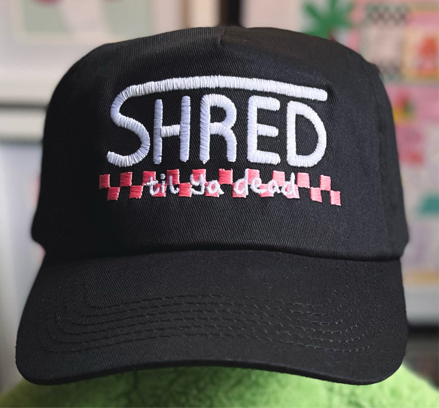SHRED til ya dead embroidered hat
